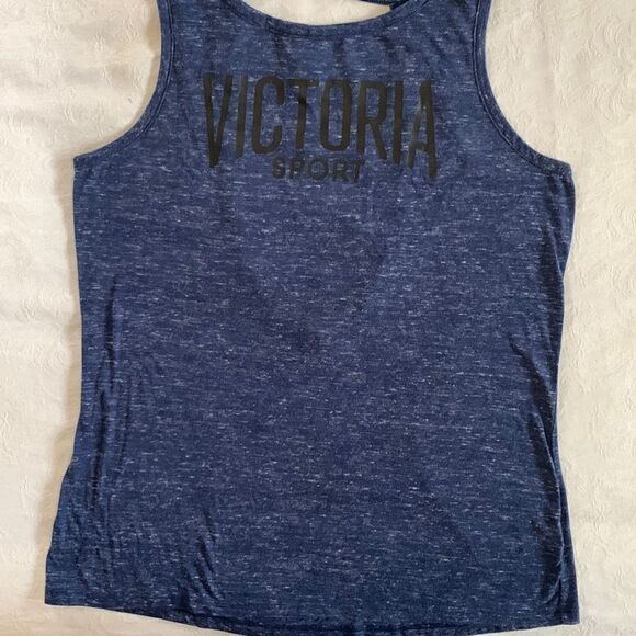 Victorias Secret Sport Tank Top Shirt Medium Workout Fitness  Blue - Picture 1 of 7